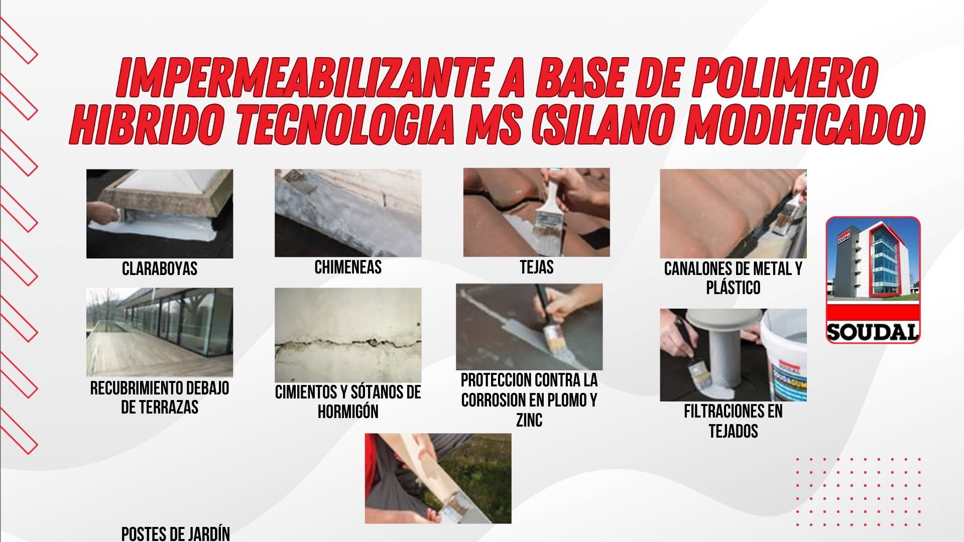 Impermeabilizante a base de polímero híbrido tecnología MS